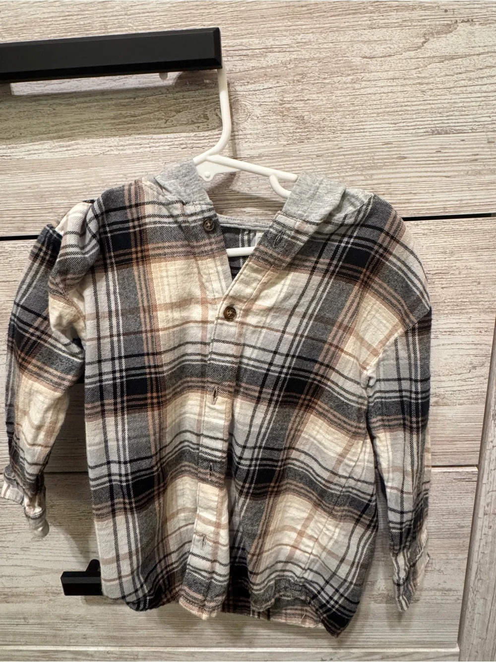 Carters plaid button
